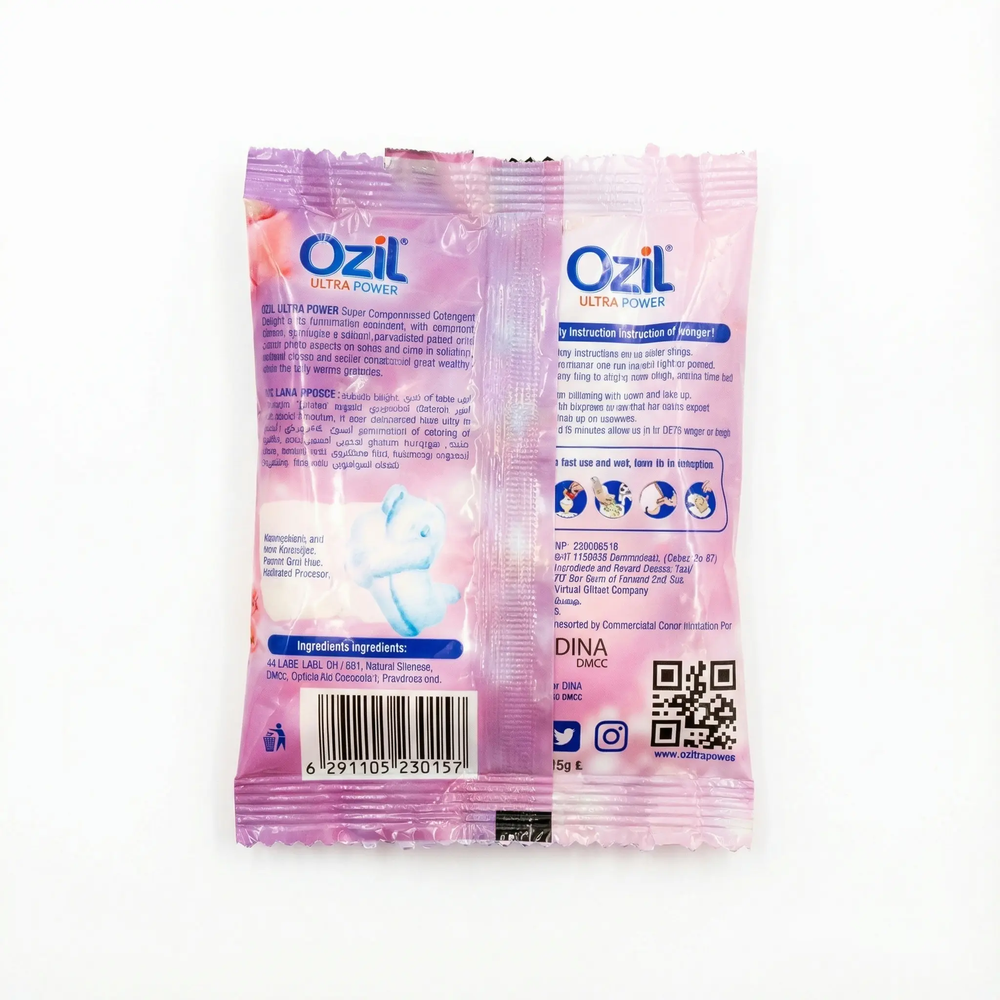instructions et composition detergent ozil ultra power floral